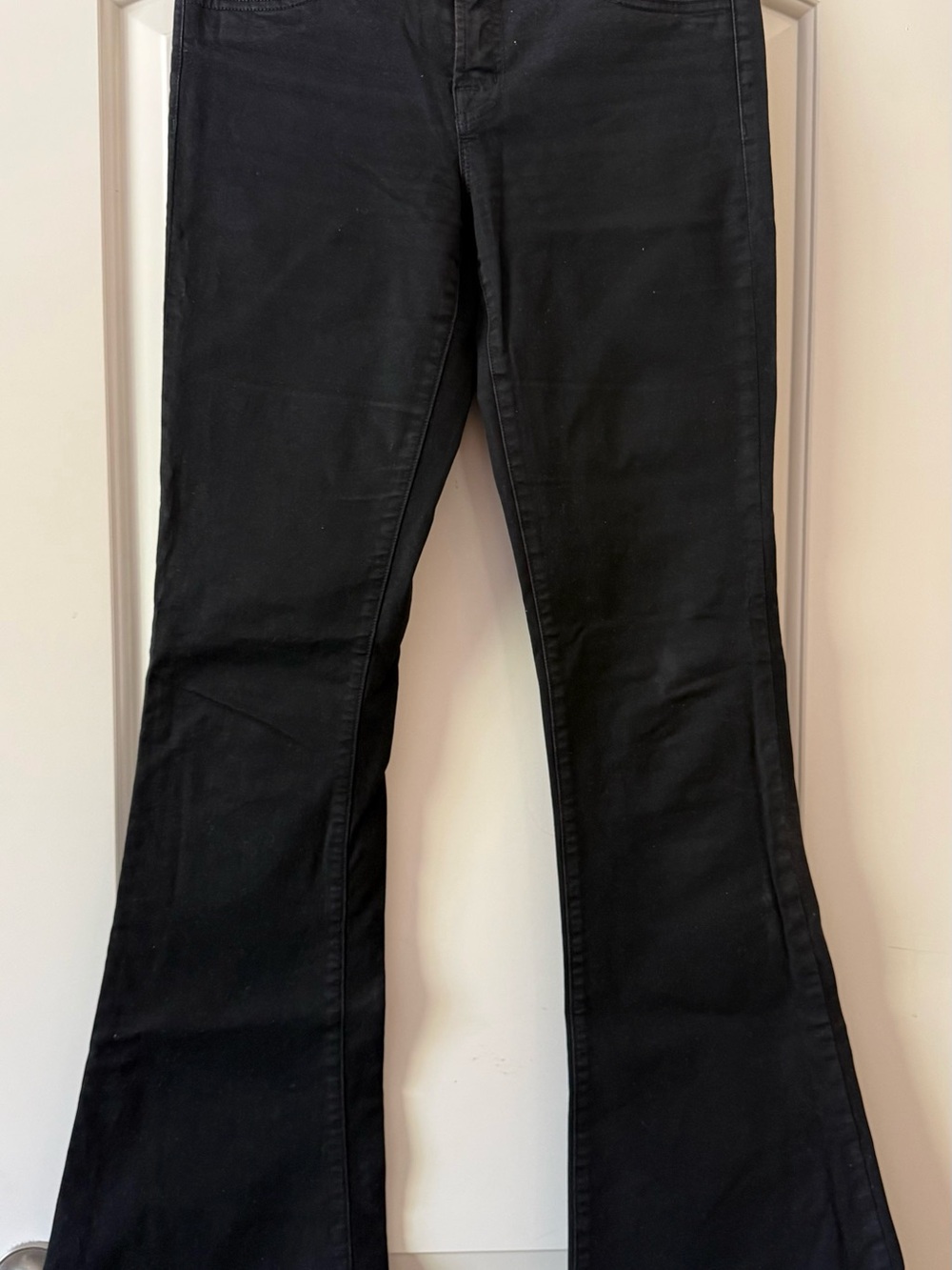 J Brand Black Flare Jeans - Wide Leg cotton 98% size 28